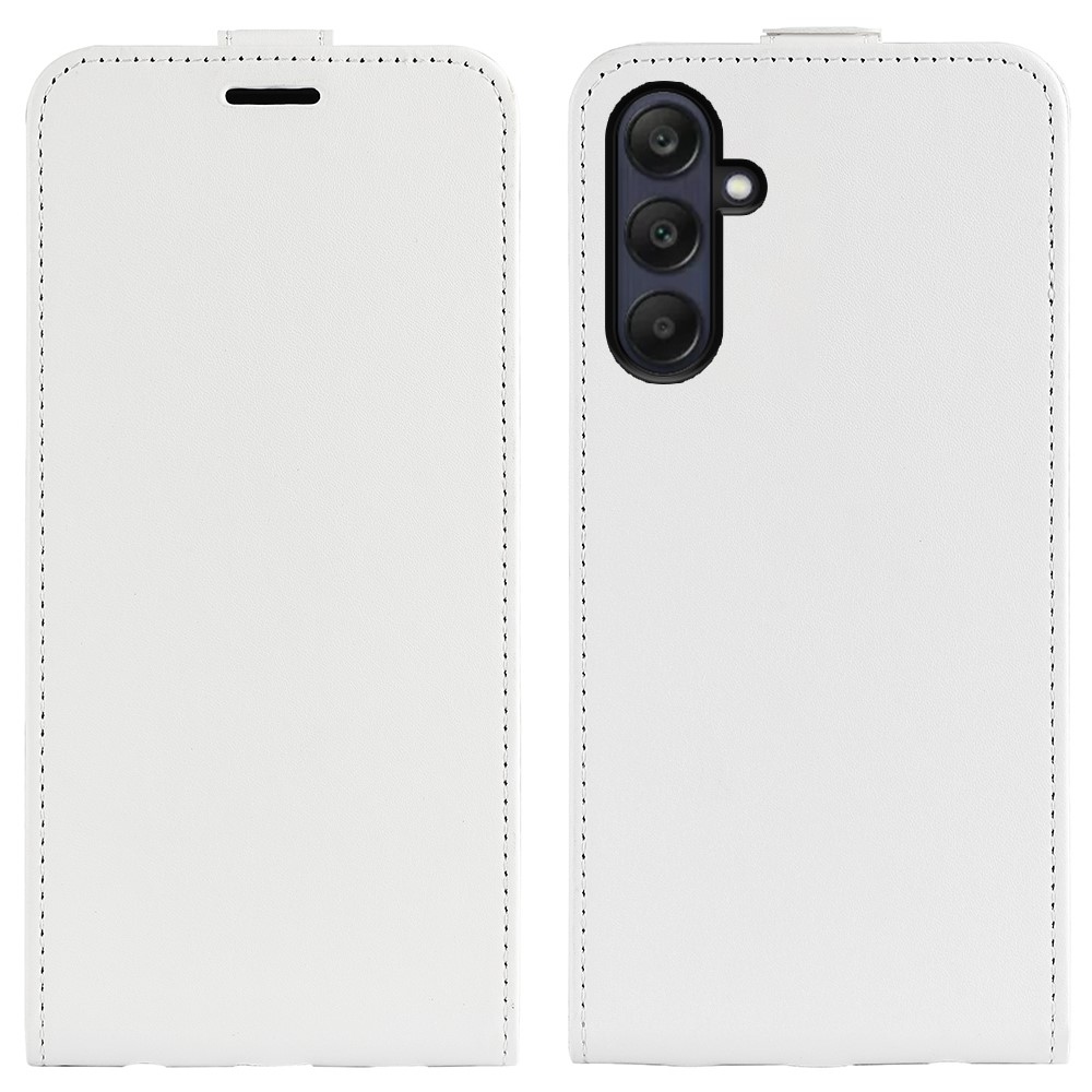 Függőleges könyvtáska Samsung Galaxy A26 5G készülékhez - fehér