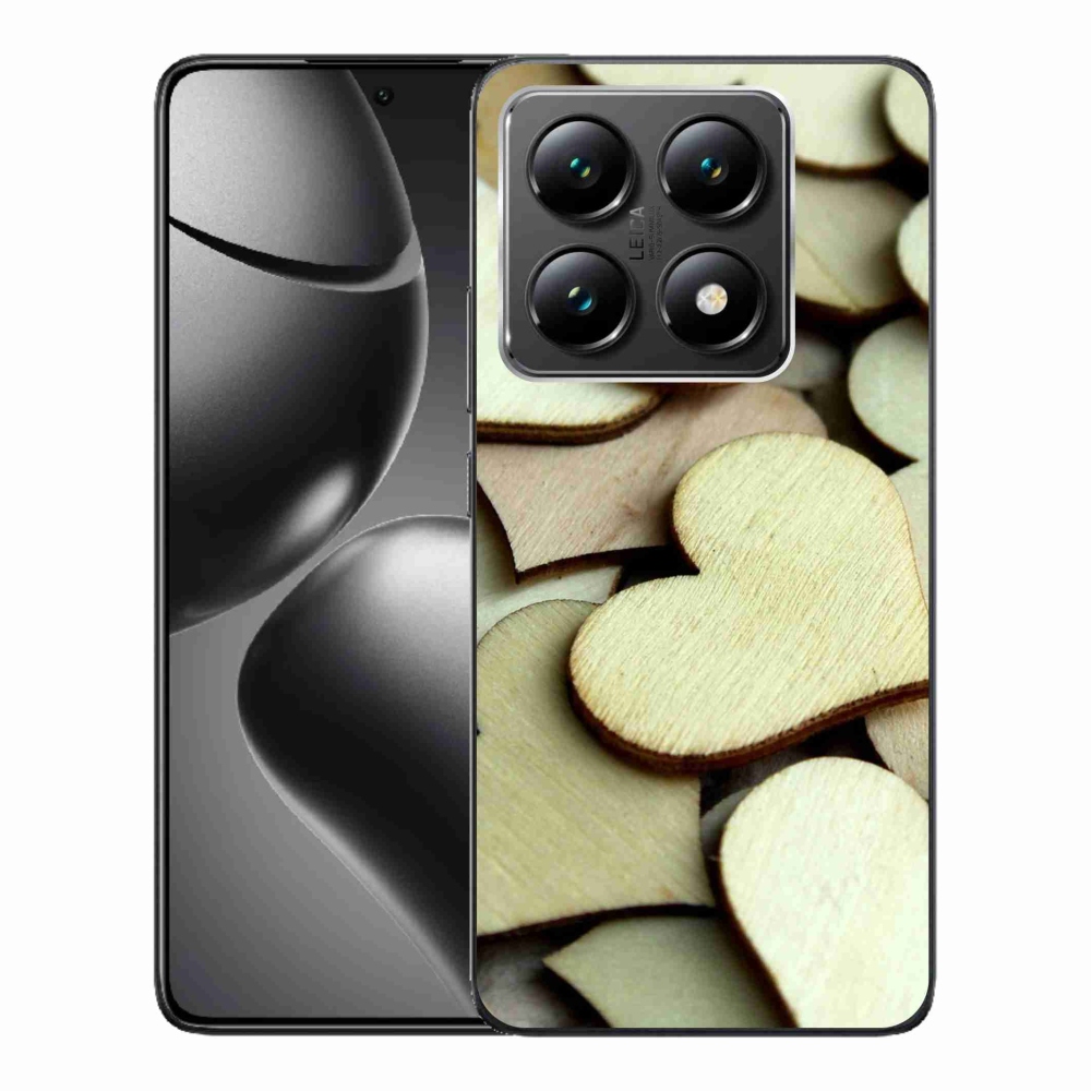 Gél borítás mmCase a Xiaomi 14T-hez - fából készült szívek