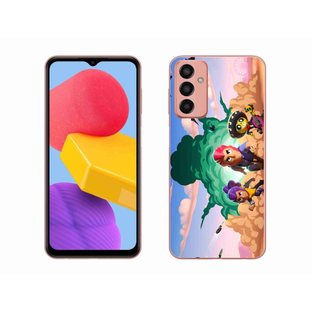 Gél borítás mmCase Samsung Galaxy M13 készülékhez - verekedős csillagok