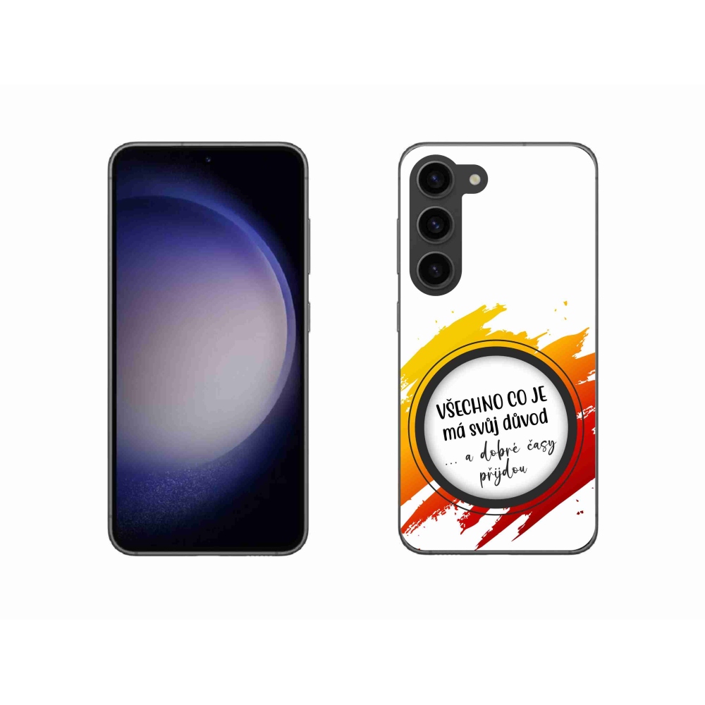 Gél borítás mmCase Samsung Galaxy S23 5G - idézet 3 fehér háttér
