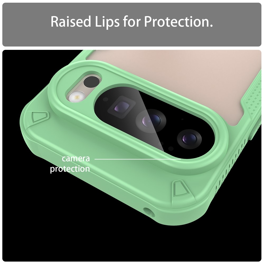 Tartós, matt borítás a Google Pixel 10 Pro/Pixel 10 készülékhez - zöld színű