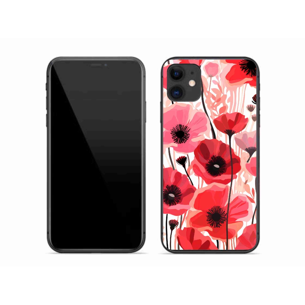 Zselés borítás mmCase iPhone 11 készülékhez - mákos 1