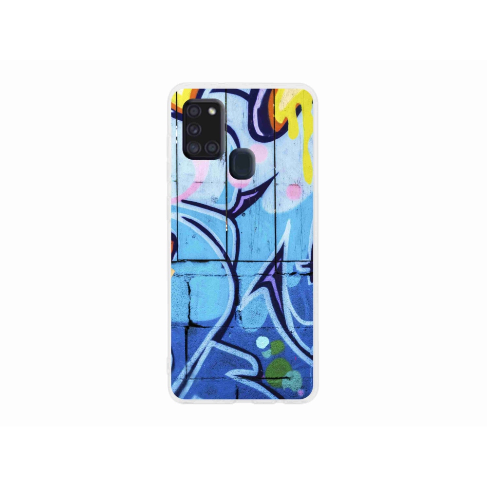 Zselés borítás mmCase Samsung Galaxy A21s készülékhez - graffiti