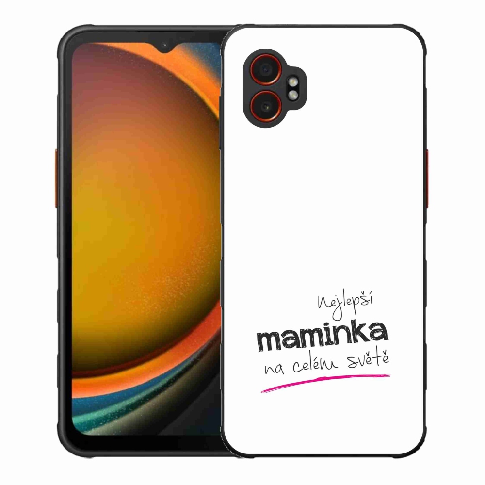 Gél borító mmCase Samsung Galaxy Xcover 7 Pro - legjobb anya 4 fehér háttérrel