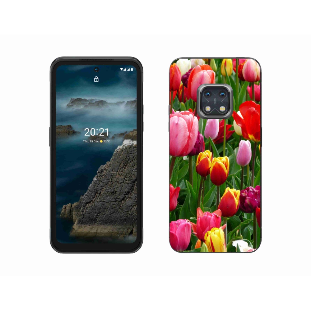 Zselés borítás mmCase a Nokia XR20 készülékhez - tulipánok
