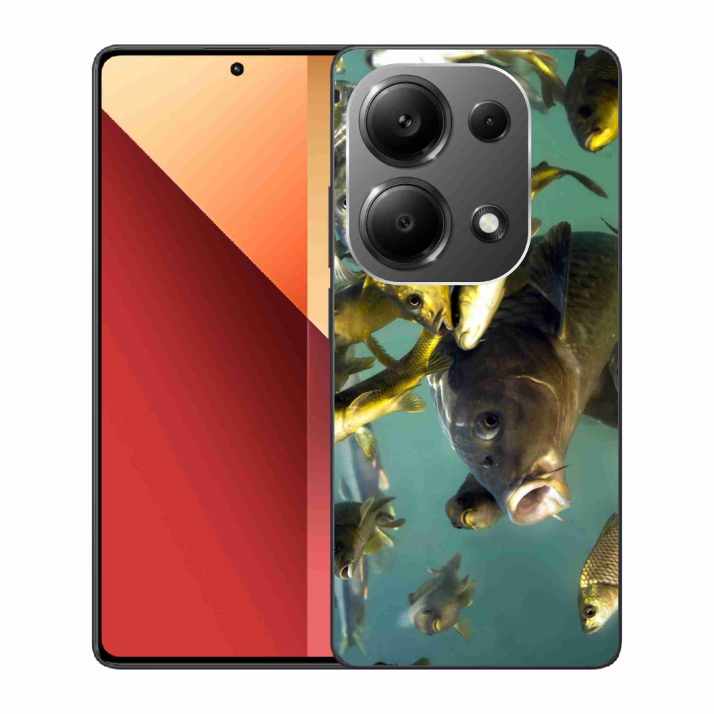 Gél tok mmCase a Xiaomi Redmi Note 13 Pro 4G/Poco M6 Pro számára - halak iskolája