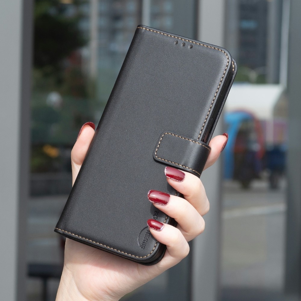 BNF könyv tok Samsung Galaxy S25 Edge készülékhez - fekete