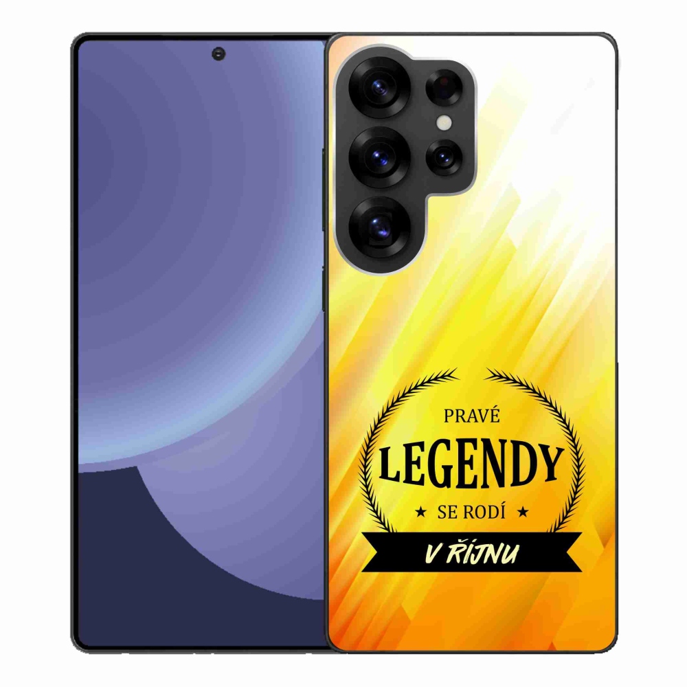 Gél borító mmCase Samsung Galaxy S25 Ultra - Októberi legendák sárga háttérrel