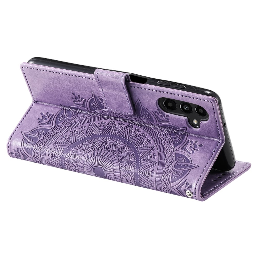 Mandala könyvtáska Samsung Galaxy A26 5G - lila