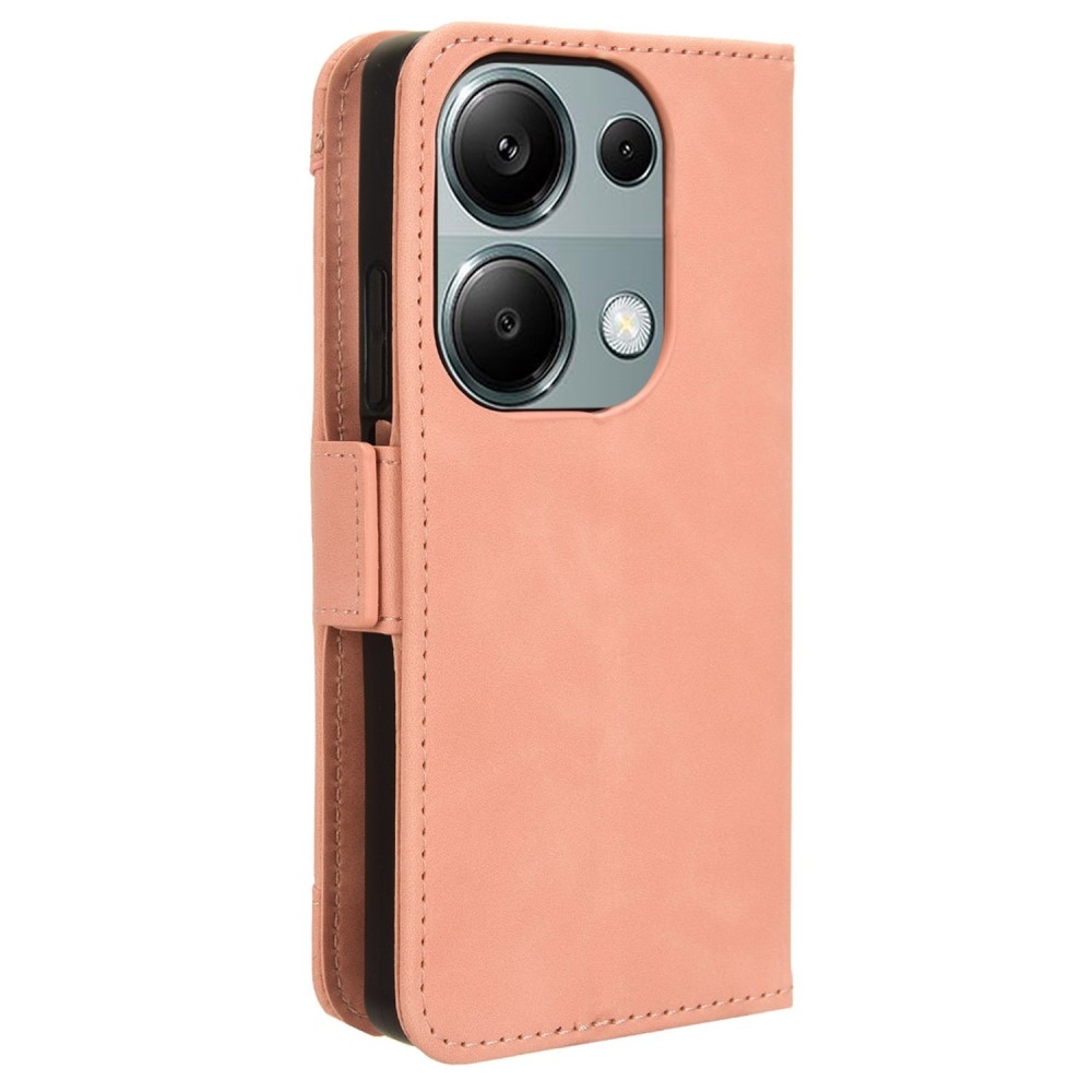 Kártyás könyv tok Xiaomi Redmi Note 14S/Note 13 Pro 4G/Poco M6 Pro - rózsaszínű
