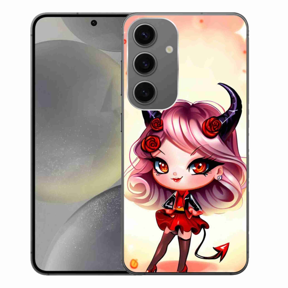 Zselés borítás mmCase Samsung Galaxy S24+ készülékhez - rajzfilm ördög