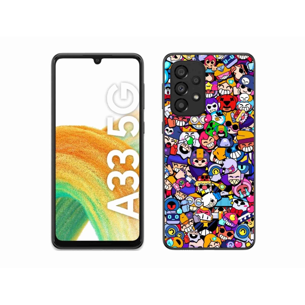 Gél borítás mmCase Samsung Galaxy A33 5G - verekedős csillagok 2