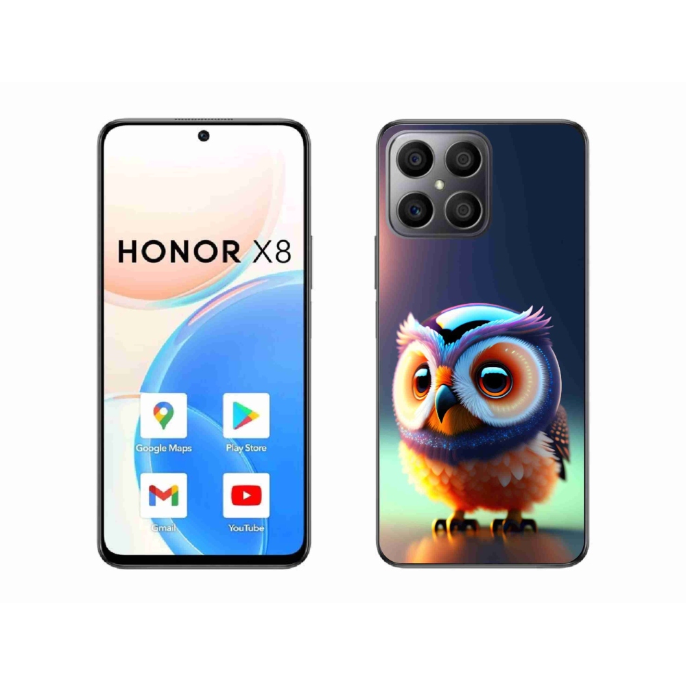 Zselés borítás mmCase a Honor X8-hoz - bagoly