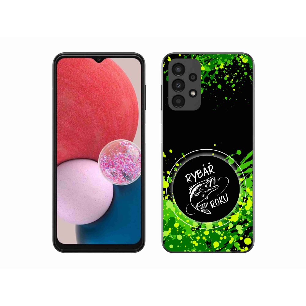 Gél borító mmCase Samsung Galaxy A13 4G - az év halászának fekete háttere