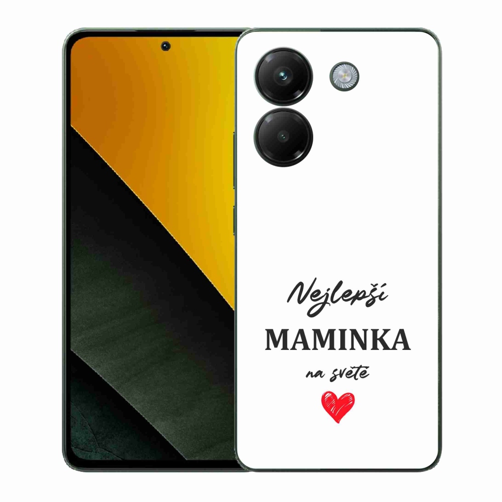 Gél borító mmCase a Xiaomi Poco M7 Pro 5G-hez - legjobb anya 1 fehér háttér