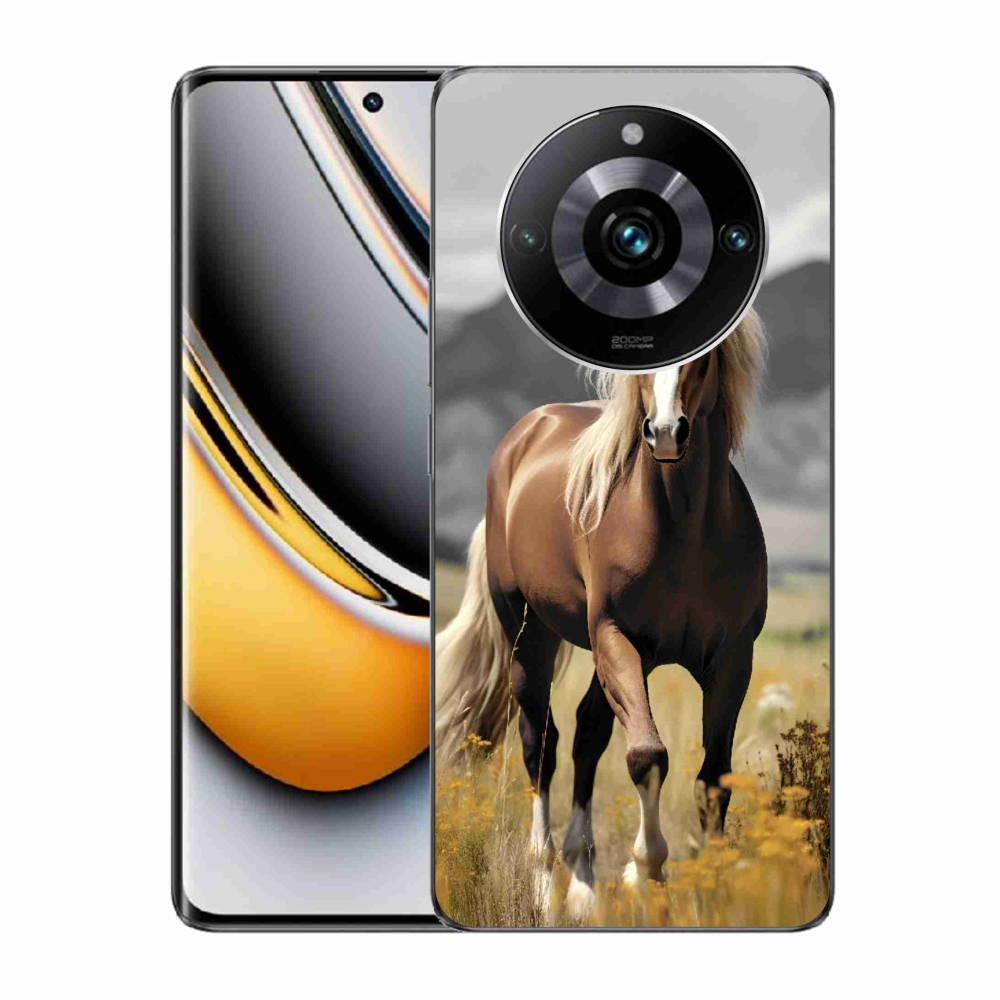 Zselés borítás mmCase a Realme 11 Pro/11 Pro+ készülékhez - barna ló 1