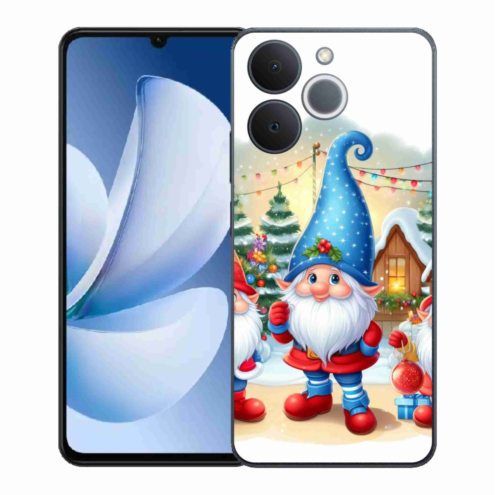 Gél borítás mmCase a Realme Note 70T számára - karácsonyi manók