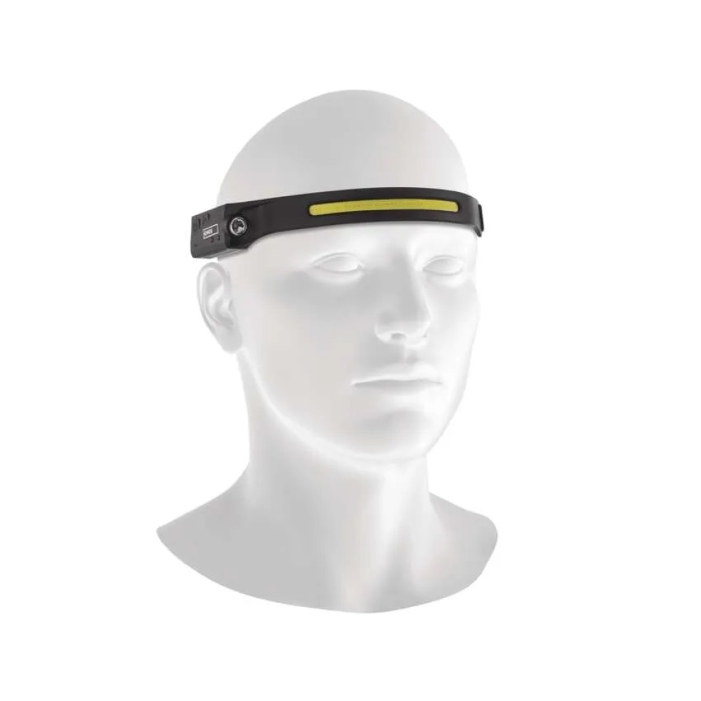 COB LED újratölthető fejlámpa P3541, 380 lm, 30 m, Li-Pol 1200 mAh