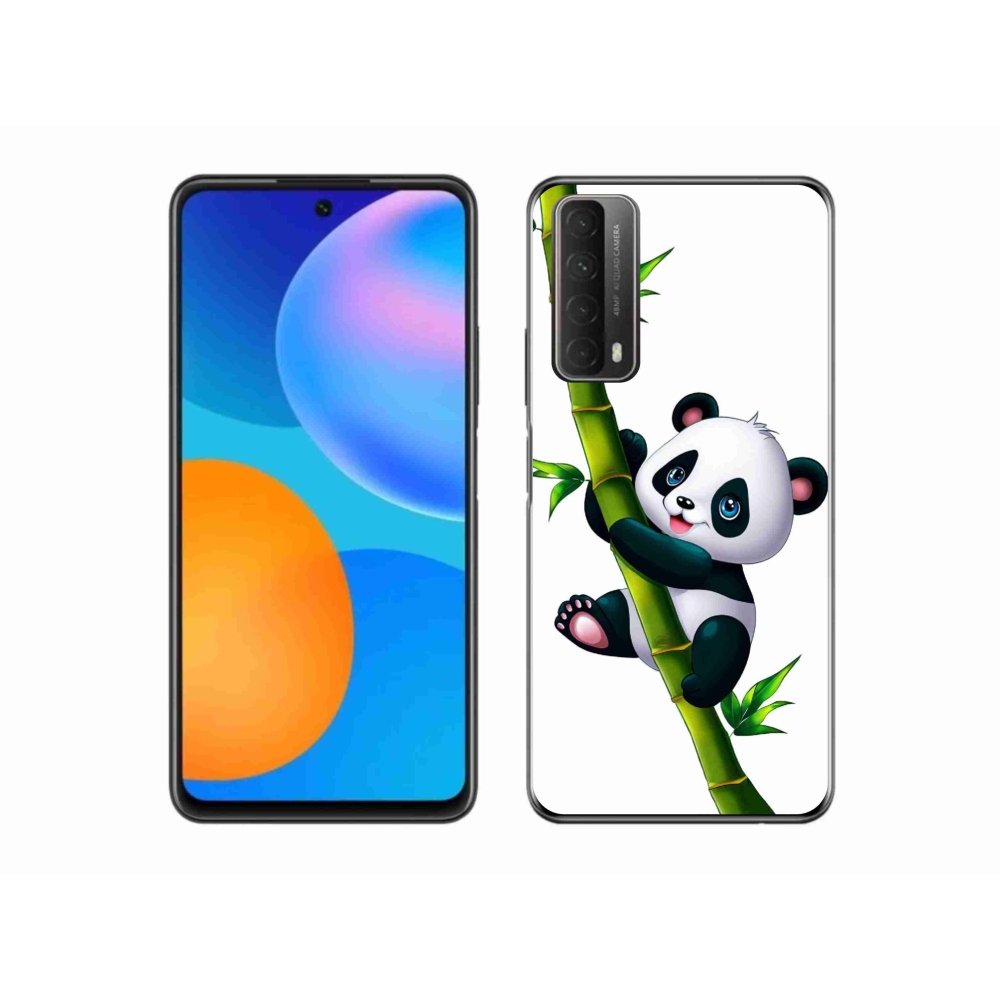 Gél borítás mmCase a Huawei P Smart (2021) - panda a bambuszon