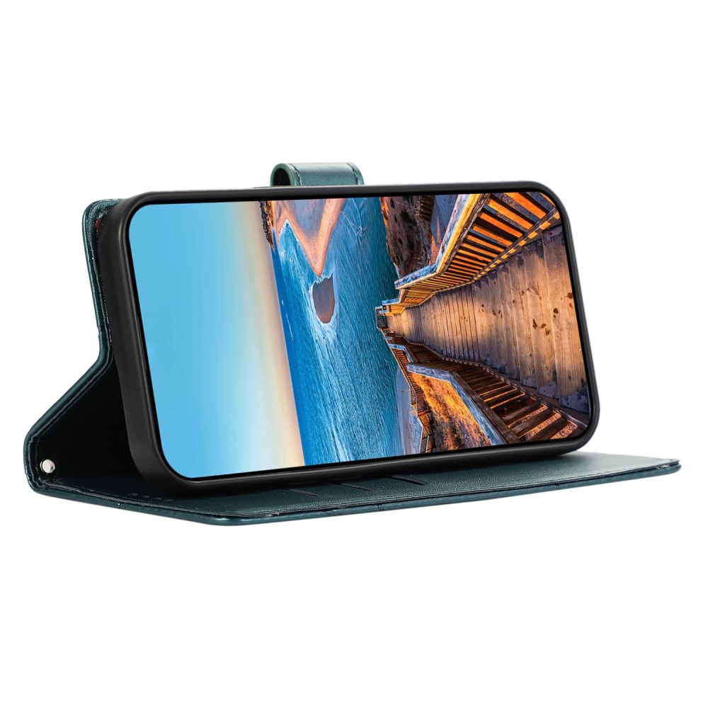 Line könyvtáska a Realme 12 5G/12x 5G készülékhez - zöld