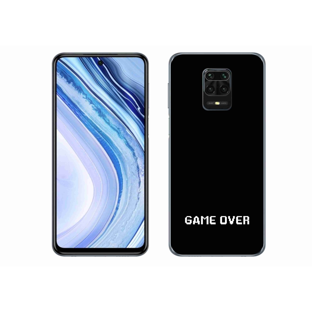 Gél borító mmCase a Xiaomi Redmi Note 9S-hez - játék fekete háttérrel