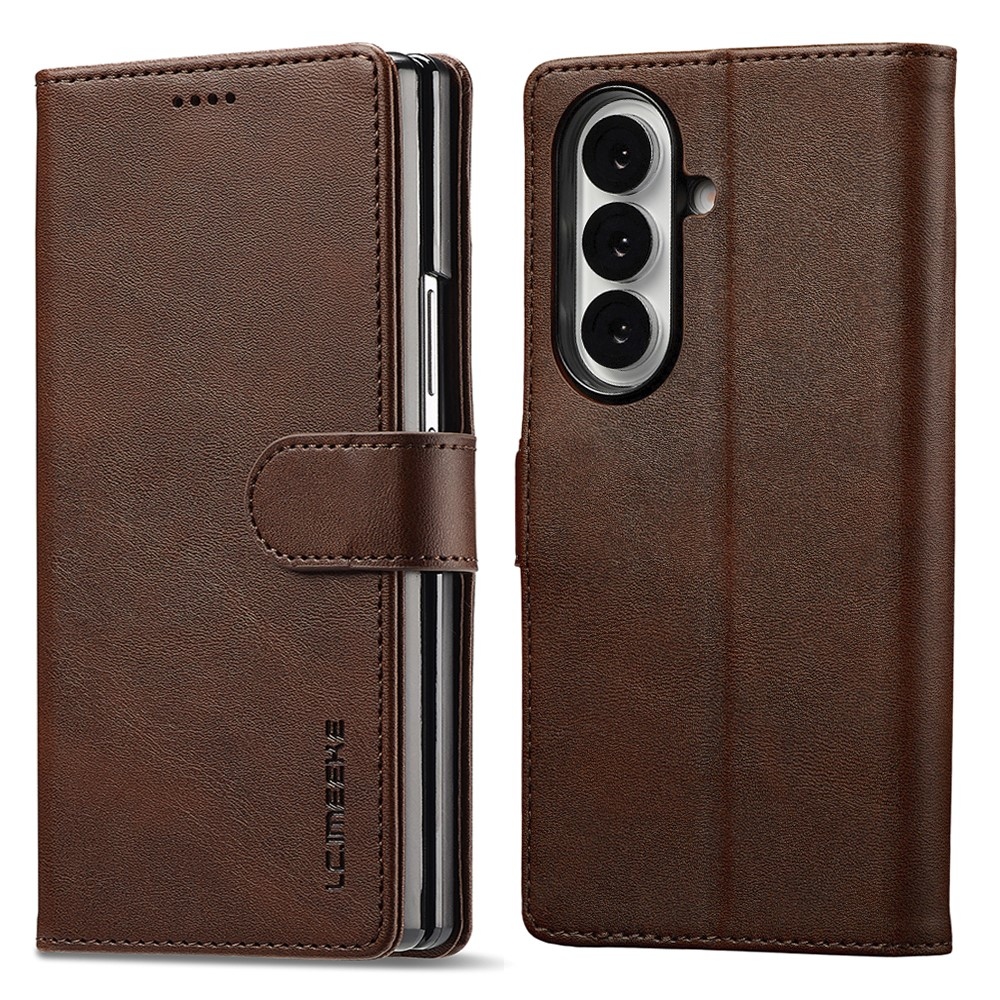 IMEEKE könyvtáska Samsung Galaxy Z Fold7 5G - barna