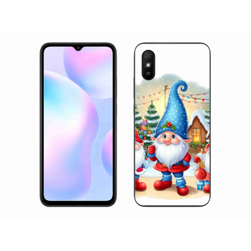Gél borítás mmCase a Xiaomi Redmi 9A számára - karácsonyi manók