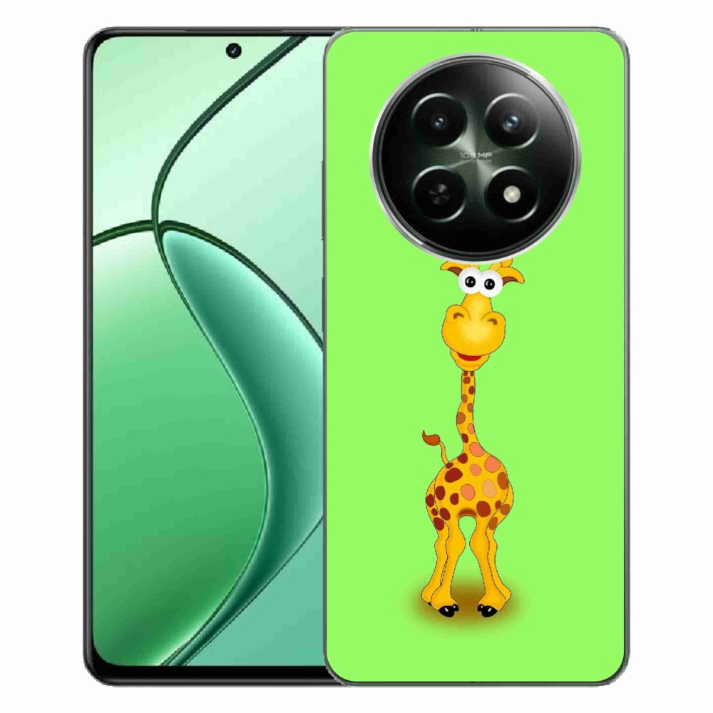 Zselés borítás mmCase a Realme 12 5G/12x 5G készülékhez - rajzfilm zsiráf