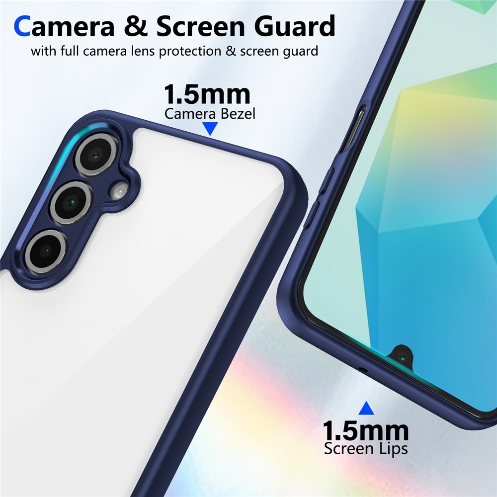 Zselés hátlapi tok kemény hátlappal Samsung Galaxy A17 5G - kék