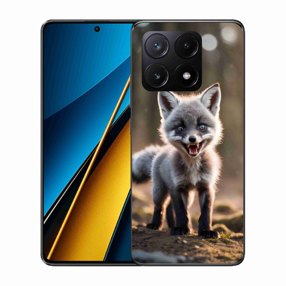 Gél borítás mmCase a Xiaomi Poco X6 Pro 5G számára - angry fox