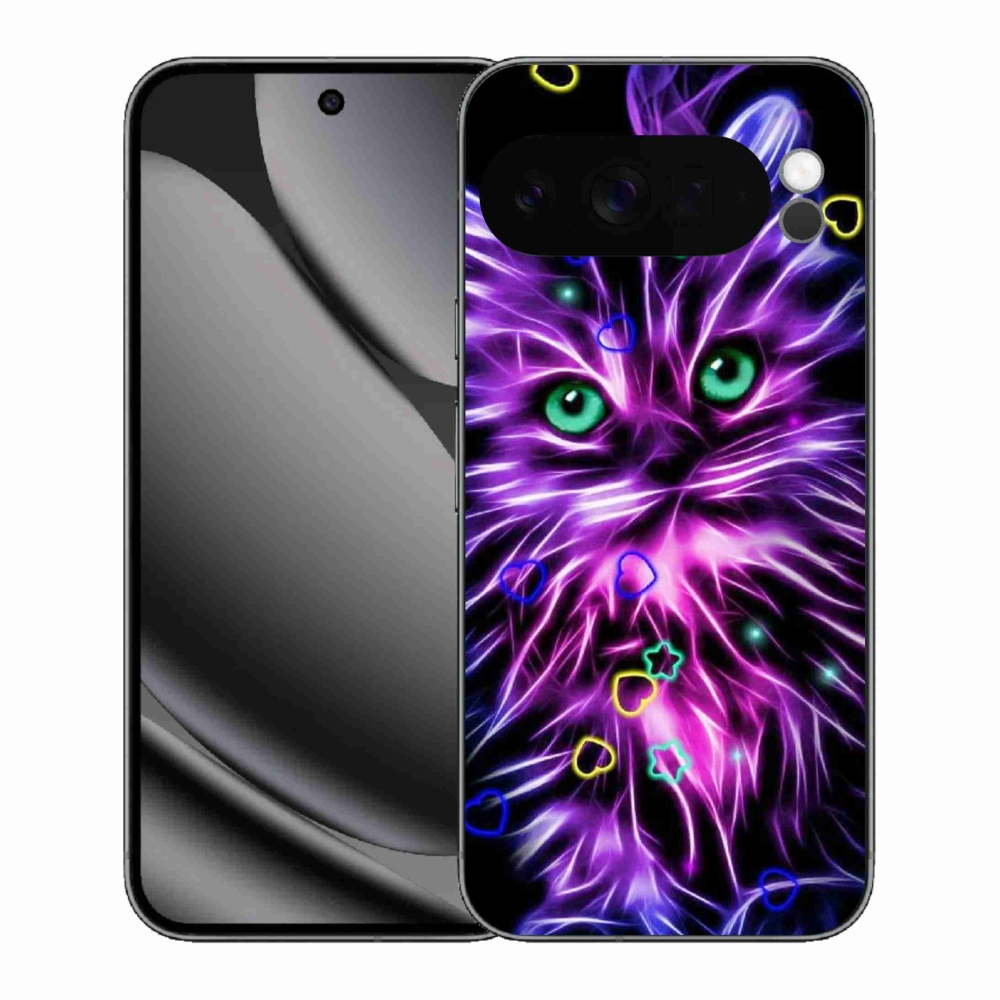 Zselés borítás mmCase a Google Pixel 10 Pro XL számára - absztrakt macska