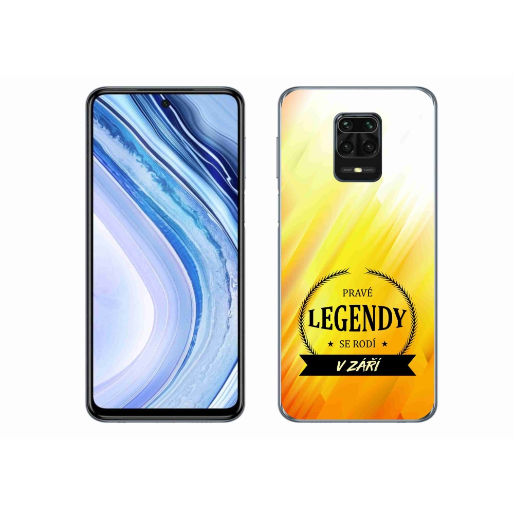 Gél borítás mmCase a Xiaomi Redmi Note 9 Pro - Legendák szeptemberben sárga háttérrel