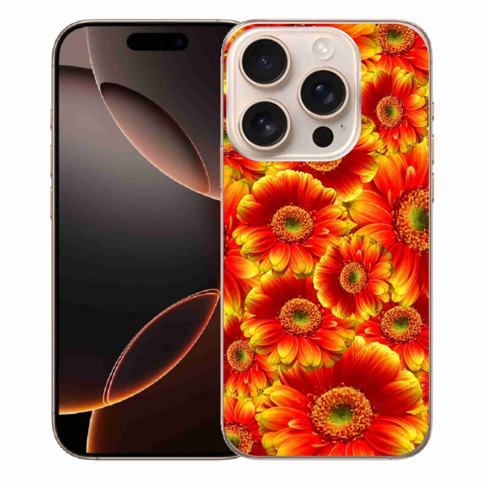 Zselés borítás mmCase iPhone 16 Pro Max készülékhez - gerbera 1