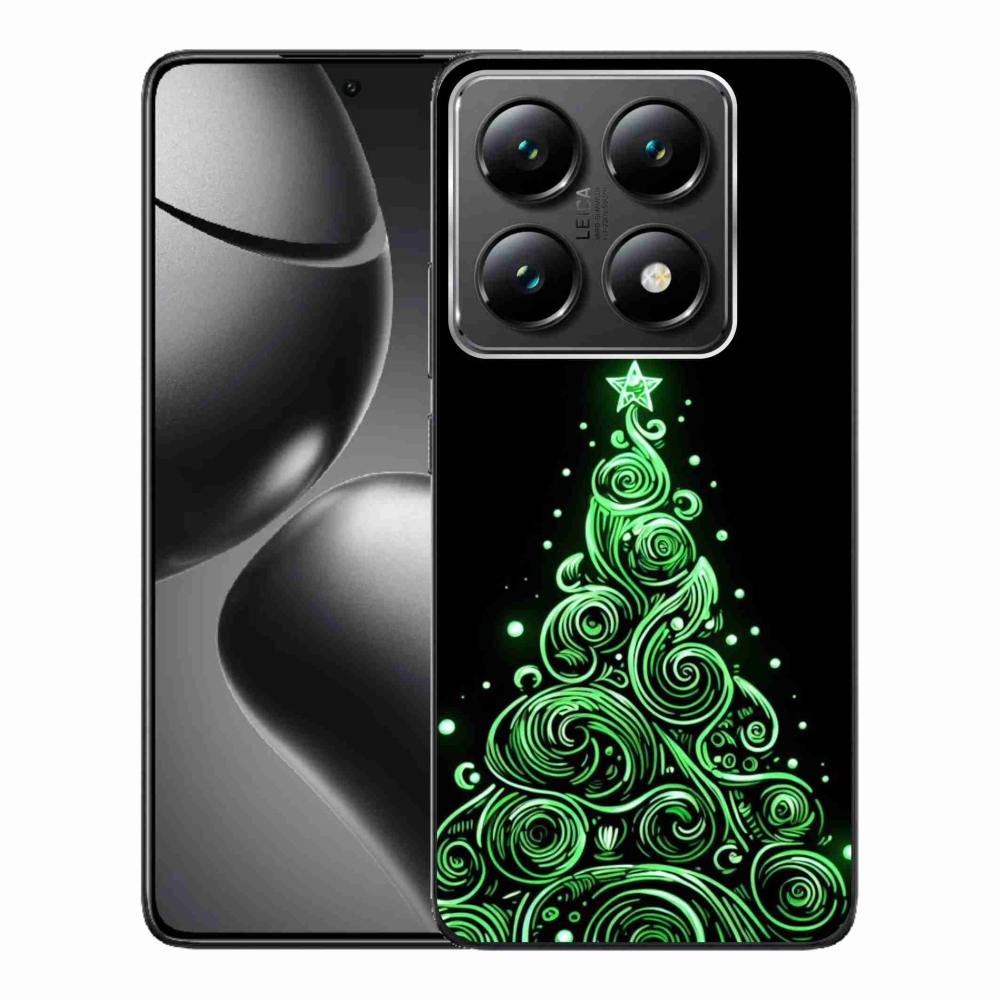 Gél borítás mmCase a Xiaomi 14T Pro számára - neon karácsonyfa 3
