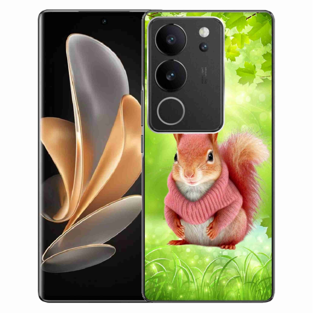 Zselés borítás mmCase a Vivo V29 5G-hez - mókus pulóverben