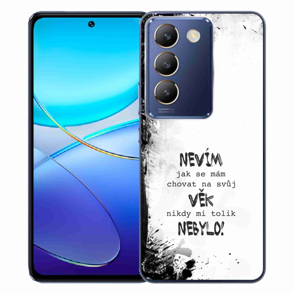 Gél borító mmCase a Vivo V40 SE 4G/5G - sör hívások fehér háttérrel