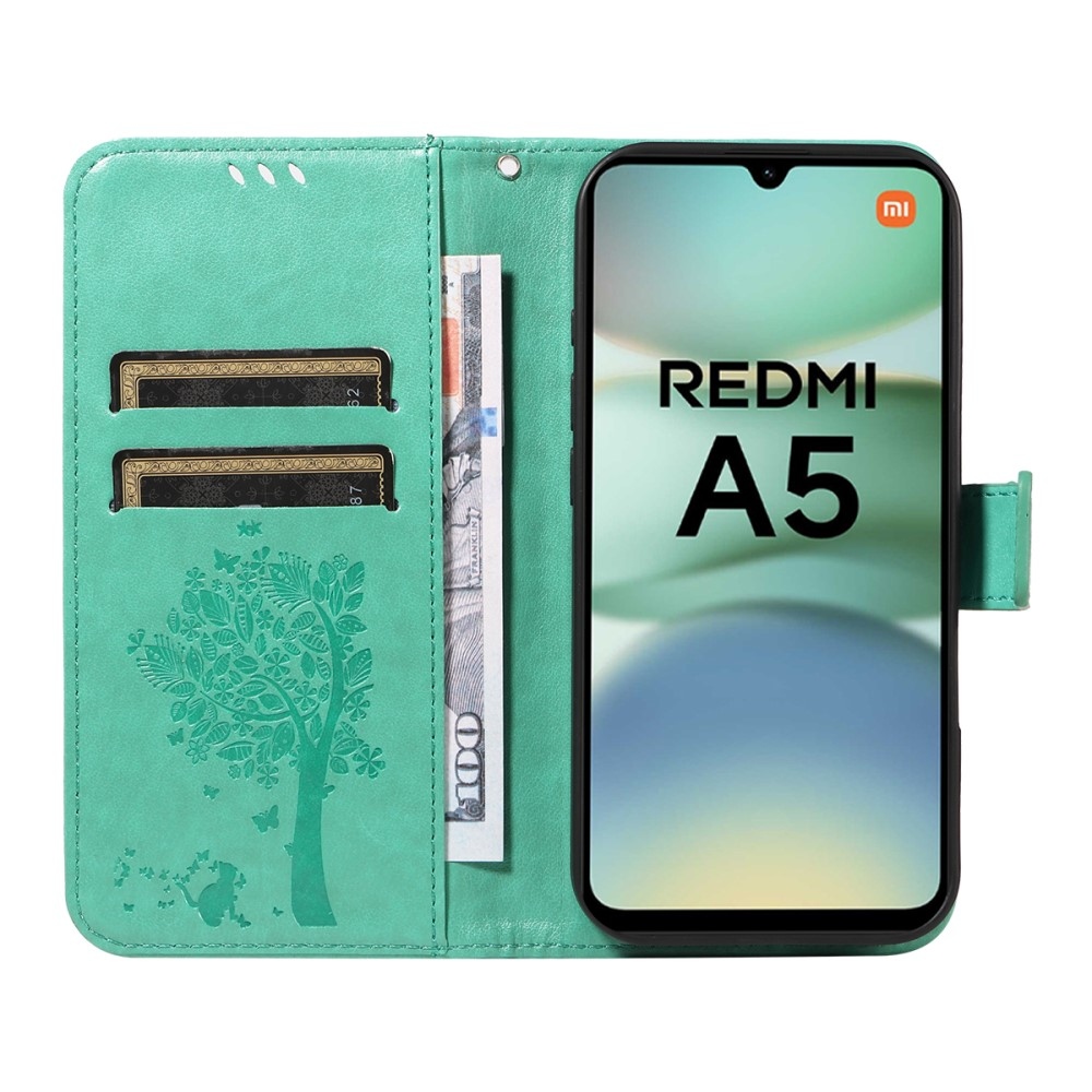 Fák könyve tok Xiaomi Redmi A5 (173.45x79.35x8.45mm) - teáskék színben