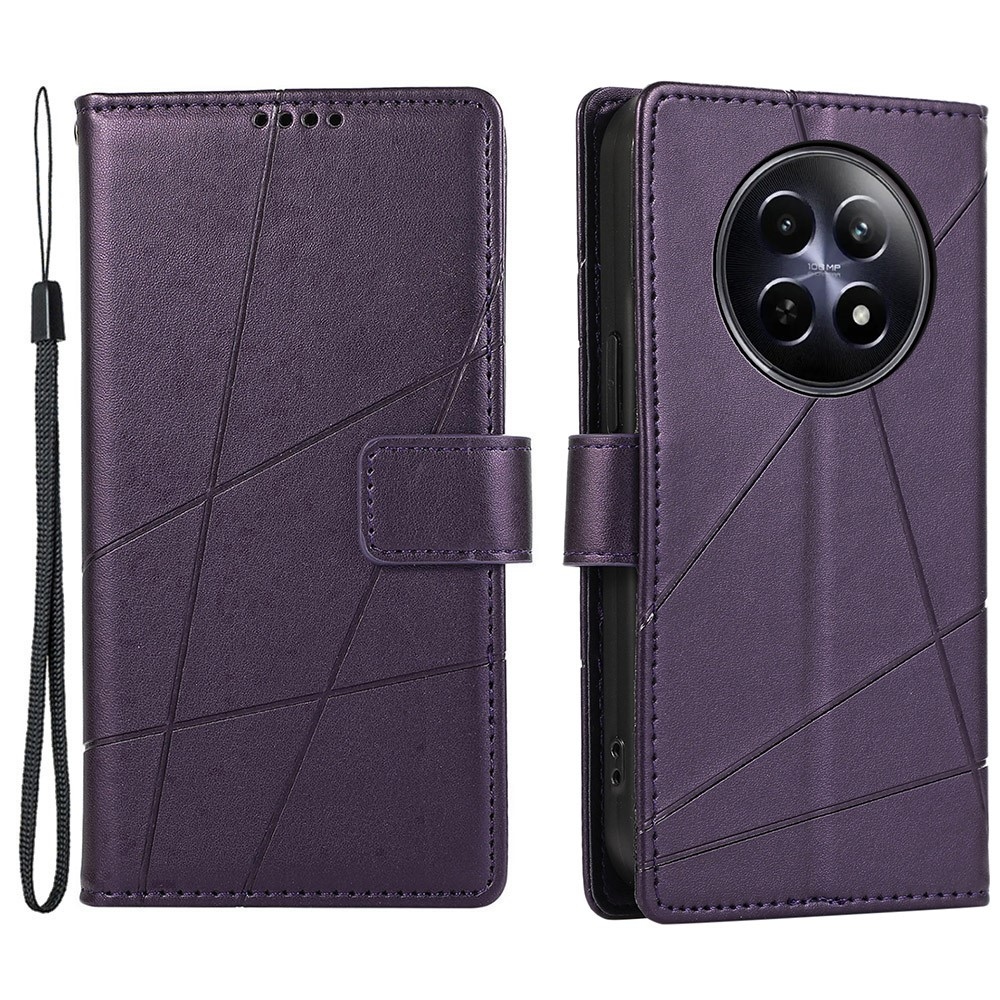 Line könyvtáska a Realme 12 5G/12x 5G készülékhez - lila