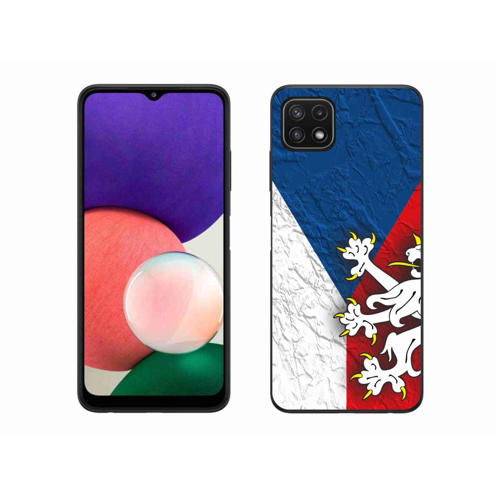 Gél védőhuzat mmCase Samsung Galaxy A22 5G - cseh zászló 1