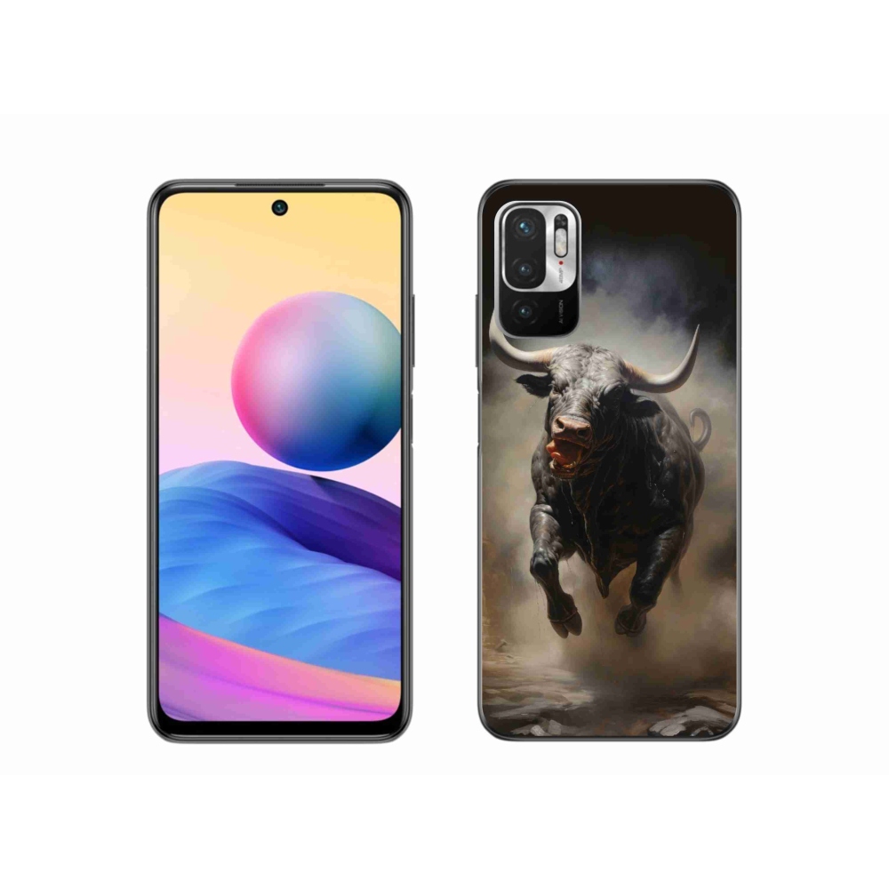 Gél borítás mmCase a Xiaomi Redmi Note 10 5G-hez - dühös bika