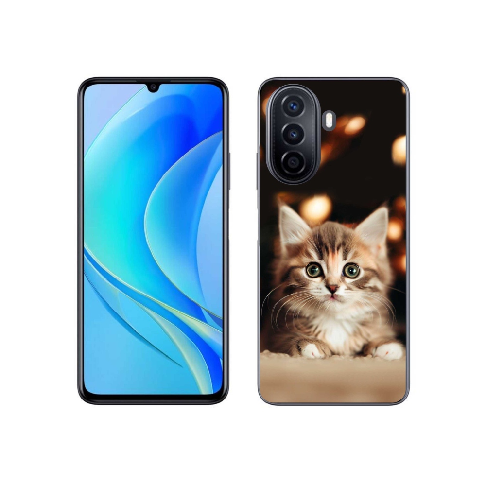 Gél borító mmCase a Huawei Nova Y70-hez - aranyos cica 2