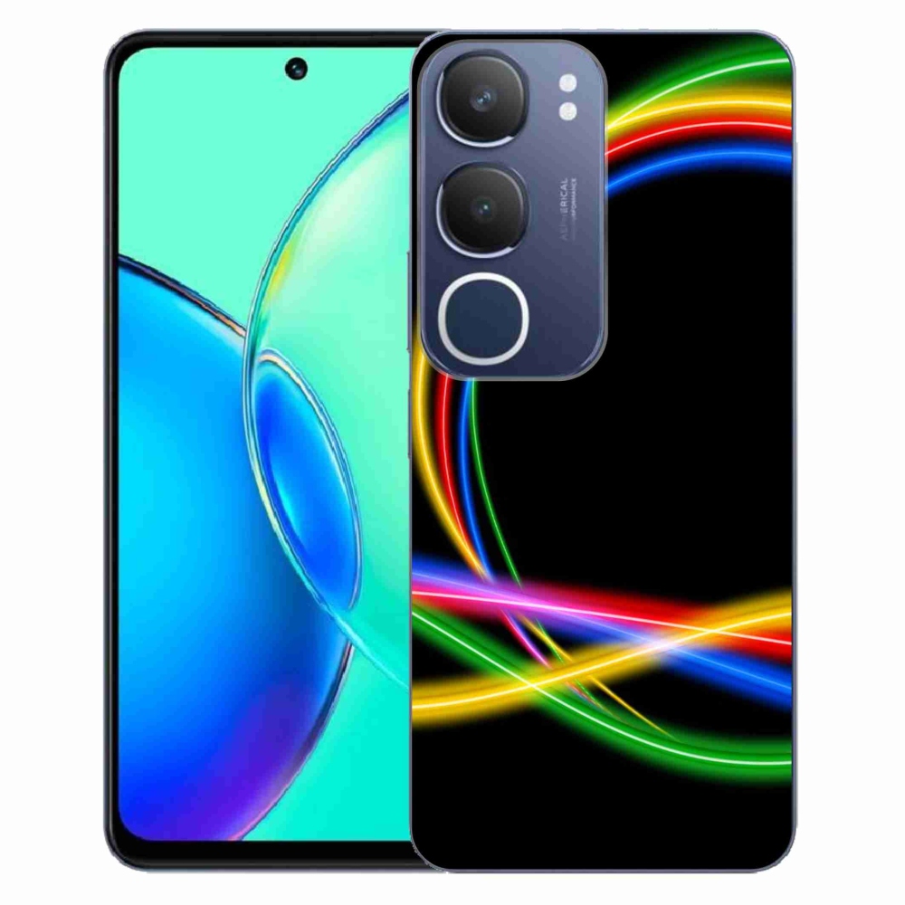 Gél borítás mmCase a Vivo Y19s készülékhez - neon körök