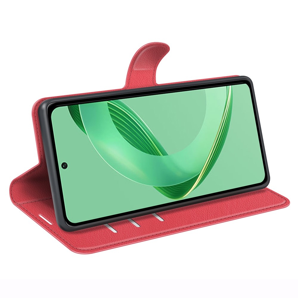 Litchi könyv tok Huawei Nova 12 SE-hez - piros
