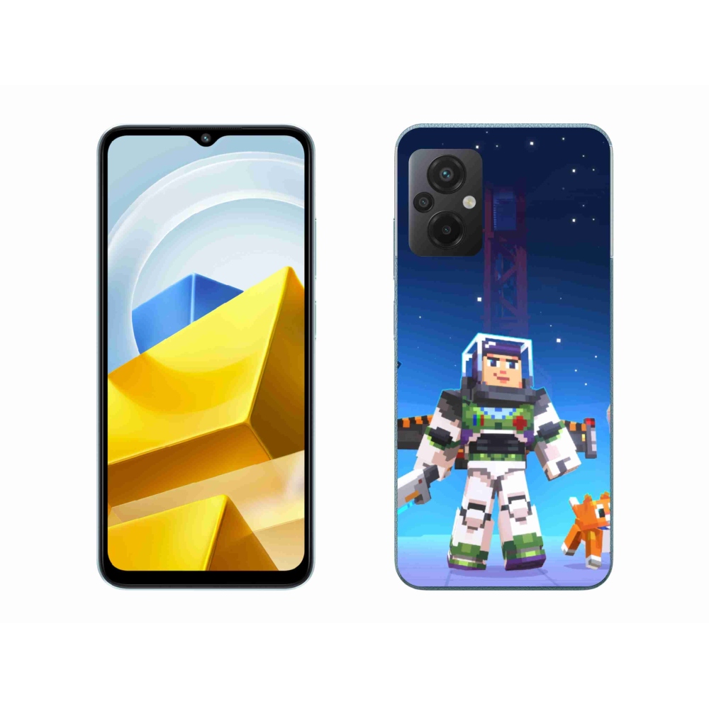 Gél borítás mmCase a Xiaomi Poco M5 4G-hez - minecraft 2