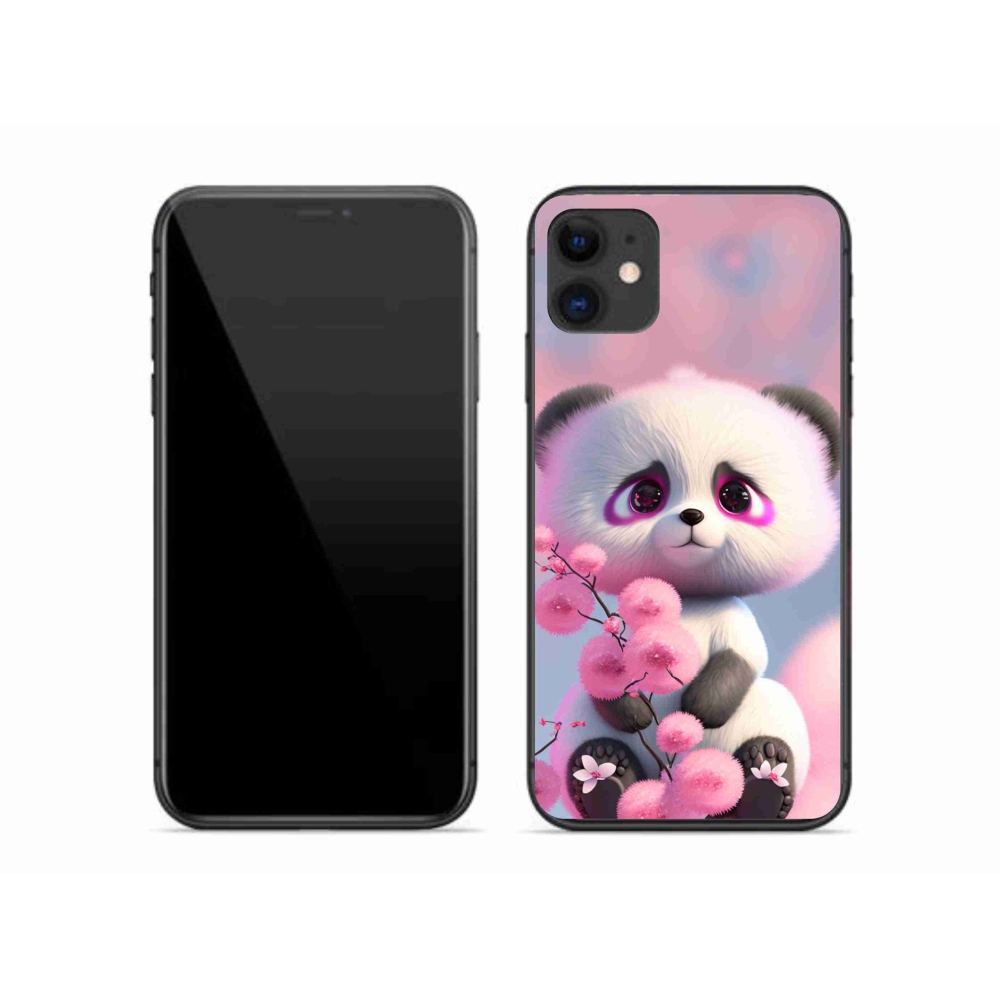 Gél borítás mmCase iPhone 11 készülékhez - aranyos panda 1
