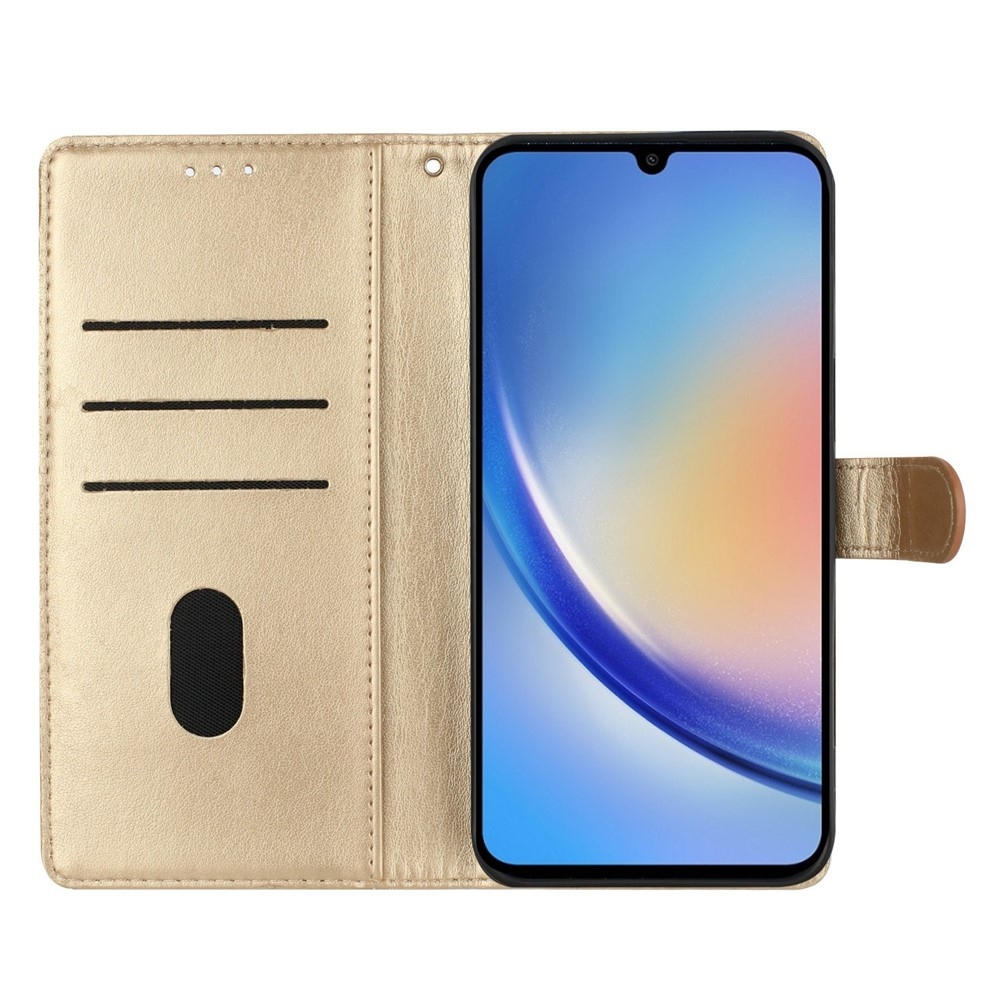 Floralis könyv tok Xiaomi 15T-hez - arany színű