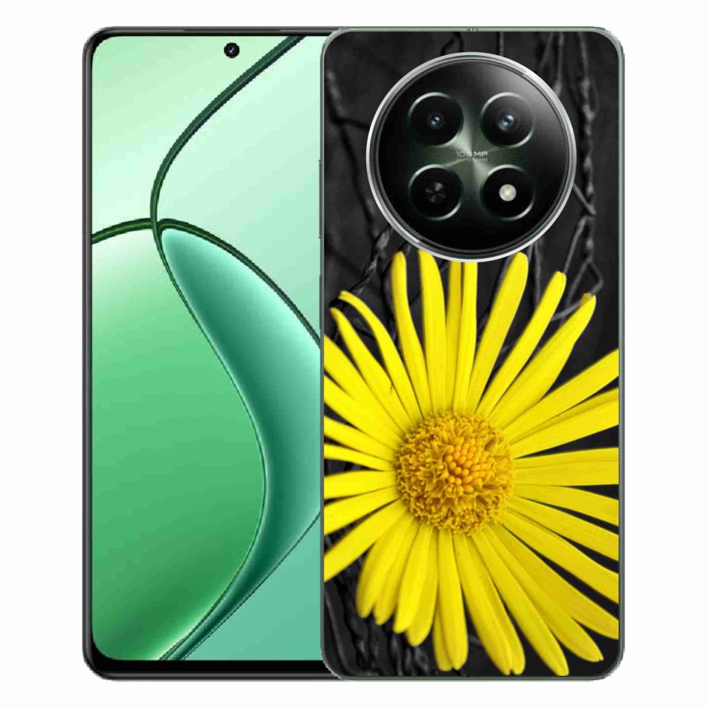 Zselés borítás mmCase a Realme 12 5G/12x 5G készülékhez - sárga virág