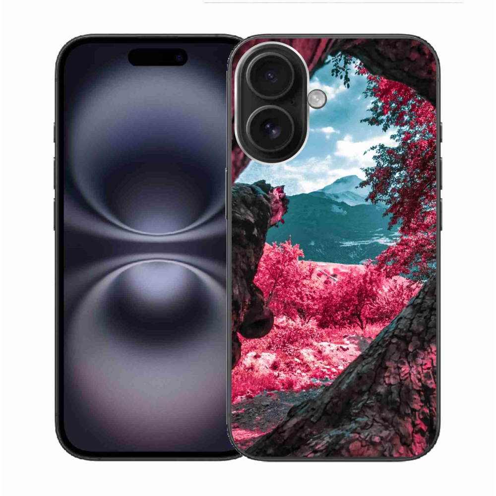 Zselés borítás mmCase iPhone 16 készülékhez - hegyi kilátás