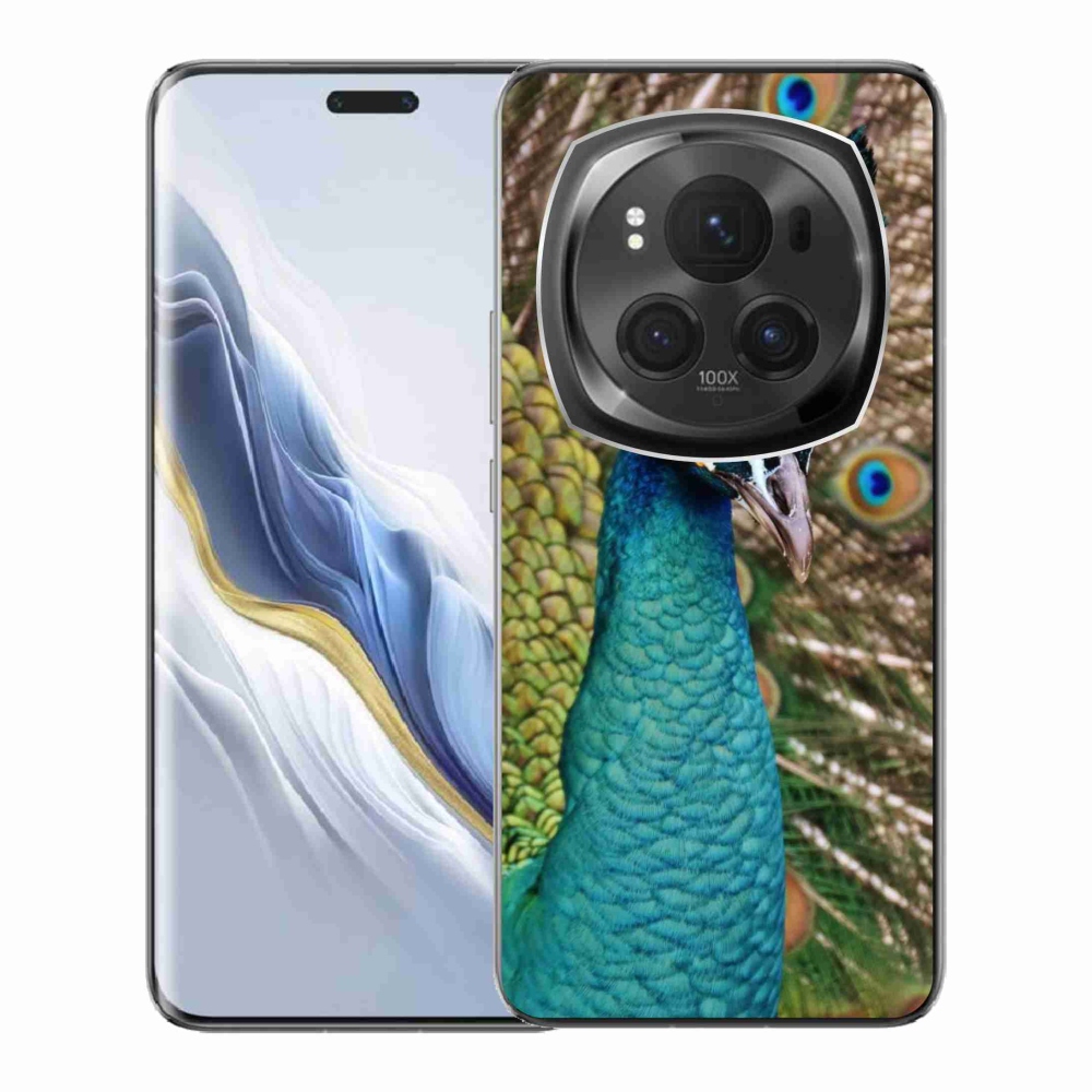 Zselés borítás mmCase a Honor Magic 6 Pro 5G készülékhez - páva