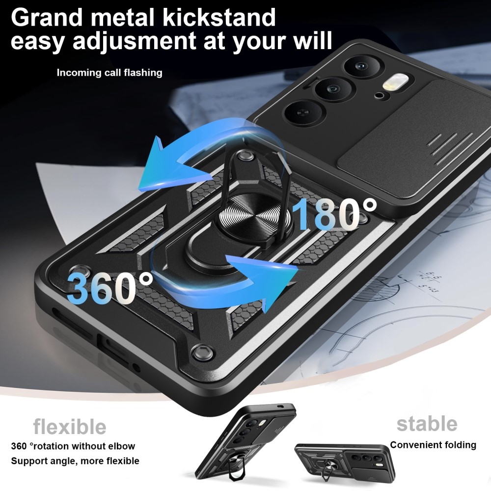 Csúszásálló borítás a Realme 14x 5G/Realme C75 készülékhez - fekete